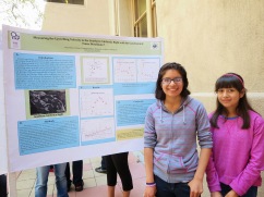 Diana Molina, and her sister at the 2013 poster symposium